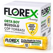 Diyar-ı Fırsat Diyarı Fırsat Limon Kokulu Büzgülü Çöp Poşeti Orta Boy 55X60 cm 10 Adet 25'li Paket