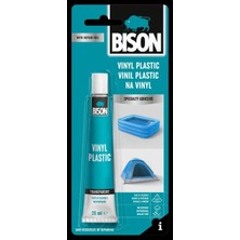 Bison Vinil Plastik Yapıştırıcı 25 ml Tüp Şeffaf ve Esnek Yapı ile Yumuşak PVC Malzemeleri Yapıştırır