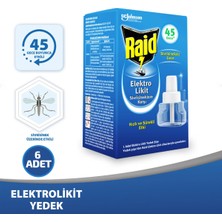 Diyar-ı Fırsat Raid Isıtıcı Cihaz Için Yedek Sıvı Şişe Sivrisinek 45 Gece 27,4 ml 6'lı Paket