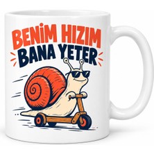 Be Yavaş Hat Tasarımlı Porselen Kupa - Model 767 Najmaddin