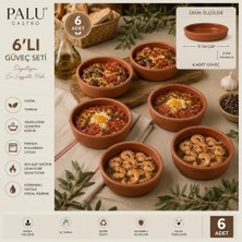 Palu Gastro El Yapımı Sırlı Güveç – Şık Sunum Tabağı (17Cm)