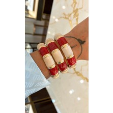 Dore Collection Premium Mineli Kalın Model Bambu Kesim Kelepçe Bilezik
