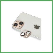 Astraltech iPhone 13 Uyumlu Pers Alüminyum Kamera Lens - Gold Bezoss