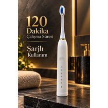 Sovrent Şarjlı Diş Fırçası Beyaz 2 Dakika Zamanlayıcılı