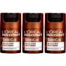 L'Oréal Paris Men Expert L'oreal Paris Men Expert Barber Club Sakal ve Cilt Nemlendirici 3 x 50 ml