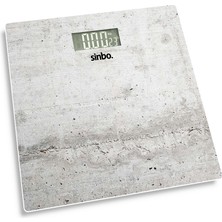 Sinbo SBS-4451 Beyaz Cam Dijital Vücut Tartısı 180 kg 100 gr Hassasiyet LCD