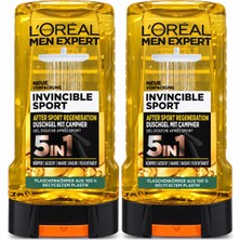 L'Oréal Paris Men Expert L'oreal Paris Men Expert Invincible Sport 5in1 Spor Sonrası Duş Jeli 2 x 250 ml