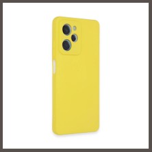 Nexora Living Poco X5 5g Kılıf Nano Içi Kadife Silikon - Sarı Nxrlvng