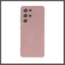 Nexora Living Samsung Galaxy S21 Ultra Kılıf Nano Içi Kadife Silikon - Pudra Nxrlvng