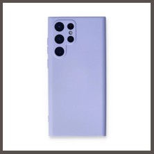 Nexora Living Samsung Galaxy S22 Ultra Kılıf Nano Içi Kadife Silikon - Lila Nxrlvng