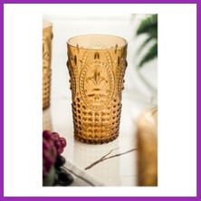 Salmore Akrilik Bal Tekli Uzun Bardak & Su Meşrubat Bardağı 750 ml ( Büyük Boy & Cam Değildir ) Bty