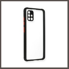 Nexora Living Samsung Galaxy A71 Kılıf Miami Şeffaf Silikon - Siyah Nxrlvng