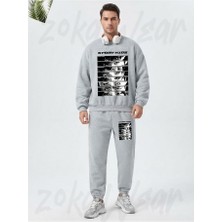 Zoka Wear Stray Kids Skzoo V2 Baskılı Gri Eşofman Takımı