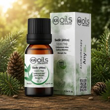 Kaoils Pure Essence Sedir Atlas Uçucu Yağı 10 ml – %100 Saf Doğal Cedarwood Oil, Saç ve Sakal Bakımı, Parfüm, Aromaterapi ve Difüzör