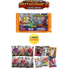 Hediyecik Panini Fıfa 365 Adrenalyn Xl 2027 Nightmare Xı Limited Edition Futbolcu Kartları 1 Paket (10 Kart)