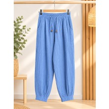 Aksoy Authentic Müslin Pileli Pantolon