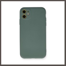 Nexora Living iPhone 11 Kılıf Nano Içi Kadife Silikon - Koyu Yeşil Nxrlvng