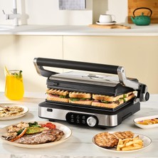 Odea Tr Gastro Gourmet Döküm Izgara ve Tost Makinesi Inox 6 Dilim Kapasiteli