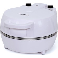 Odea Tr ® Taş Fırın Lahmacun Makinesi, Çıkarılabilir 30 cm Doğal Taş Pişirme Yüzeyi, Siyah, 400°C Termostat, Alt-Üst Isıtma, 1200W (Beyaz)