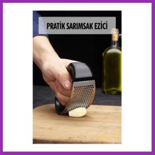 Salmore Tutma Kollu Paslanmaz Çelik Sarımsak Ezici Doğrayıcı Bty