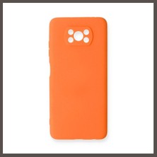 Nexora Living Pocophone X3 Kılıf Nano Içi Kadife Silikon - Turuncu Nxrlvng
