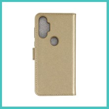 Ny Joy Tecno Spark 7 Pro Trend S Plus Kapaklı Kılıf - Gold Nyjoybz