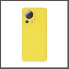 Nexora Living Mi 13 Lite Kılıf Nano Içi Kadife Silikon - Sarı Nxrlvng