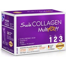 Suda Collagen MultiForm Aromasız 30 Sase Türkiye Menşeli Kolajen Destekleyici İçerik