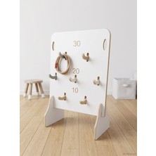 Kechy Concept Ahşap Halka Atma Oyunu | Eğitici ve Eğlenceli Çocuk Oyuncak | 18 mm 1. Sınıf Mdf (120X70 Cm)
