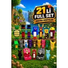Yagliz 21'li Set Super Bear Adventure Tüm Karakterler Figür Seti – Eklemleri Hareketli Oyuncak