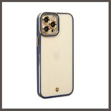 Nexora Living iPhone 12 Pro Max Kılıf Liva Lens Silikon - Mavi Nxrlvng