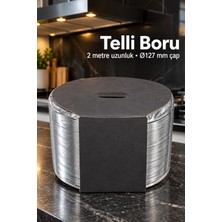 Ototechparca 3 Metre Aspiratör Borusu 127 mm Telli Yapı - Lisinya