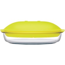 Odea Tr Paşabahçe 59524T00 Buharda Pişirici, 28.5 x 27 x 9.5 Cm, Mikrodalgaya Uygun, Cam