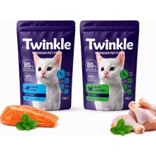 Odea Tr Yavru Kedi Maması 2 kg - Tavuklu ve Balıklı Kedi Maması - 2'li Set - 0-12 Ay Yavru Kediler Için