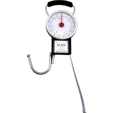 Odea Tr ® 2in1 Ibreli Kantar & Metre – 35 kg Pilsiz Mekanik El Tartısı – Valiz, Çuval, Çanta ve Kargo Tartma Aparatı