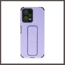Nexora Living Poco X5 5g Kılıf Mega Standlı Silikon - Lila Nxrlvng