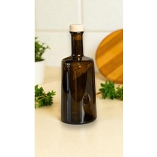 Frolde 500 ml Amber Odessa Uvag Cam Zeytinyağ Ayçiçek Yağı Şişesi Yağdanlık Yağlık