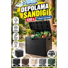 Rika Garden 120 Lt Ahşap Desenli Bahçe Depolama Sandığı - Su Geçirmez (Üreticiden Orijinal Ürün)