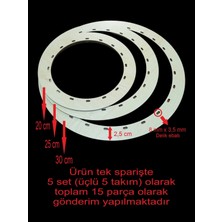 Asude Hediyelik Ahşap Krem Yuvarlak Kapı Süsü Bambu Tepsi Örgü Plakası Supla Delikli Kapı Süsü Kasnak Tığ Işi