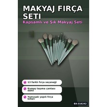 Makyaj Fırça Seti Fondöten Allık Pudra Fırçası, Yumuşak Kıllı Yüz Fırçaları BX-316242
