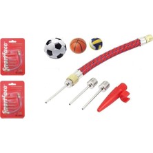 Smartizi 2 Set, 5 Parça Pompa Iğne Seti Bisiklet ve Top Şişirme Pompa Yedek Uç