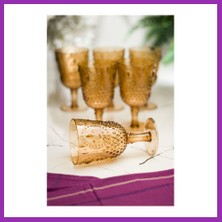 Salmore Akrilik Bal 6'lı Kadeh & Su Meşrubat Kahve Yanı Bardağı 450 ml ( Cam Değildir ) Bty