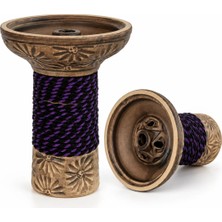 Mac Shisha Çiçek Desenli Ipli Phunnel Nargile Lülesi – Seramik Görünümlü