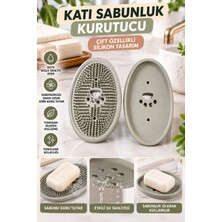 Nakkaşe 2’si 1 Arada Silikon Katı Sabunluk ve Lavabo Temizleme Fırçası – Çift Taraflı, Su Tahliyeli, Tırtıklı Yüzeyli Sabun Kurutucu