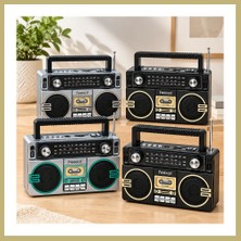 Bezos Şarjlı Bluetooth Hoparlör - Fm Radyo, Usb/tf Mp3 Çalar, Ibreli Za