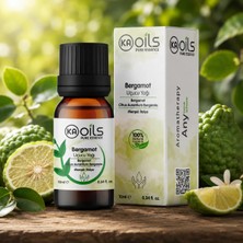 Kaoils Pure Essence Bergamot Uçucu Yağı 10 ml – %100 Saf Doğal Bergamot Oil, Parfüm, Cilt Bakımı, Aromaterapi ve Difüzör İçin