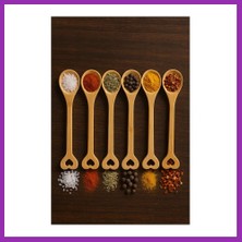 Salmore Ahşap Baharat Kaşığı Seti 6?lı 15 cm Bty