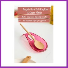 Salmore Akrilik Mürdüm Tezgah Üstü Kirli Kaşıklık & Kepçe Altlığı Bty