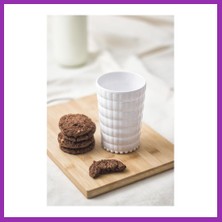 Salmore Allegra Beyaz Akrilik Bardak | 400 ml Su, Meşrubat ve Kahve Yanı Sunumlar Için | Cam Değildir | Kırılmaya Dayanıklı Tekli Bty