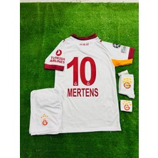 LEGENT LADY Galatâsarây. 2027  Mertens    Deplesman Beyaz Yeni Sezon Çocuk Forması 4'lü Set